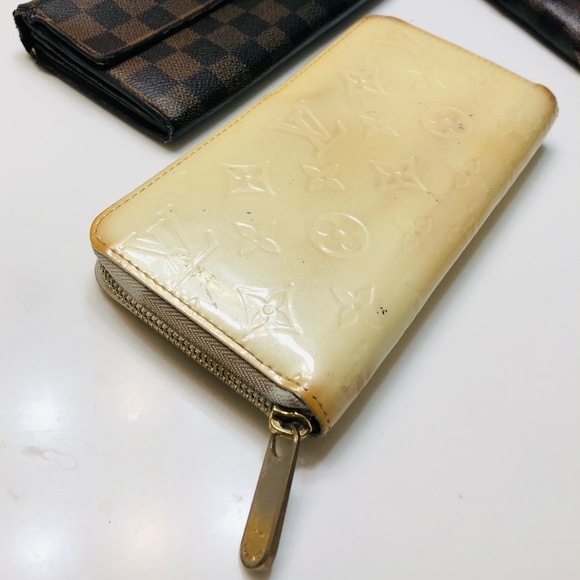 GENUINE SET LOUIS VUITTON Monogram Vernis Zippy Sarah Ebene Wallet Lot - Picture 4 of 16